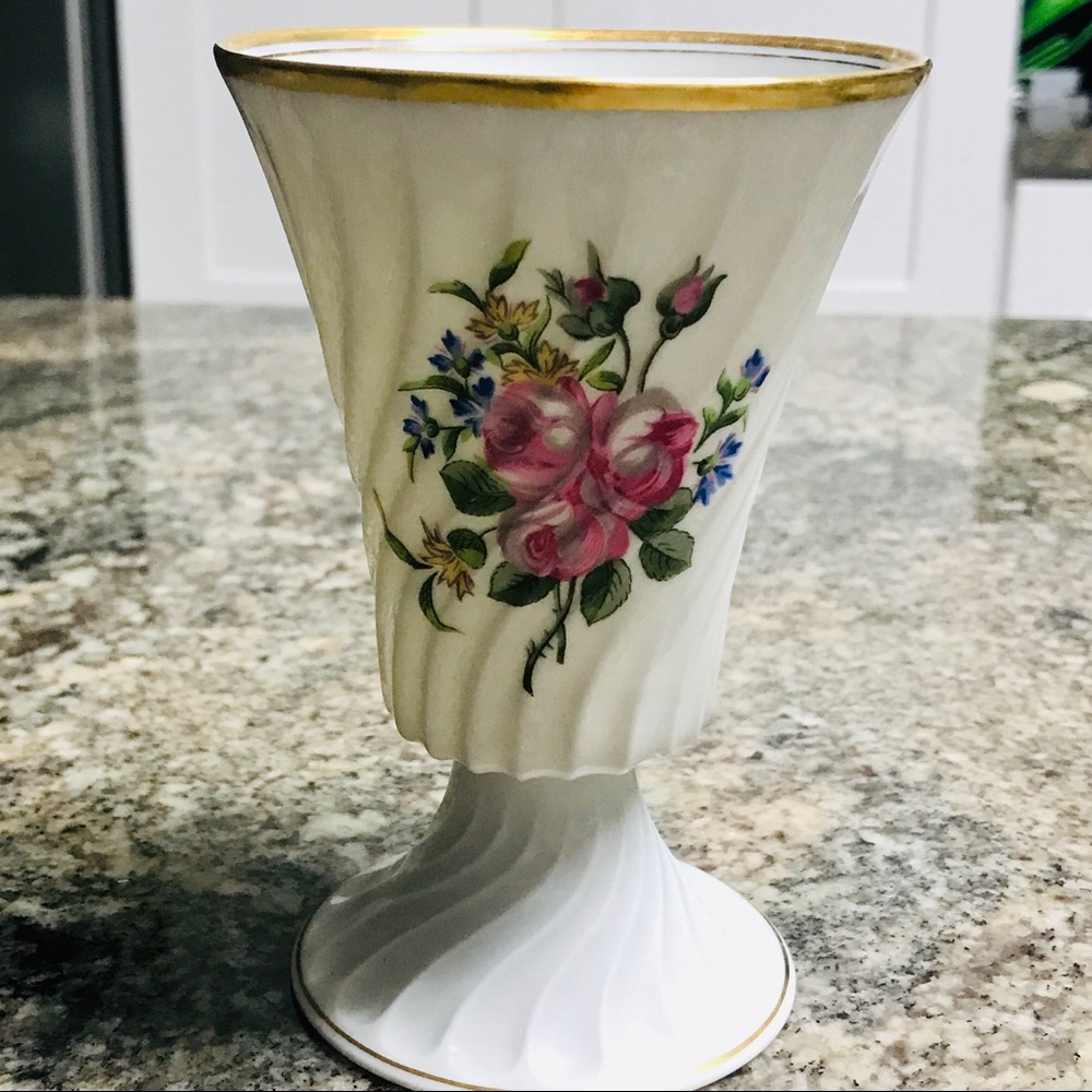 Haviland Limoges 5” Rose  Bouquet Vase